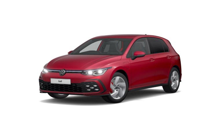 picture of vw golf in gte trim level